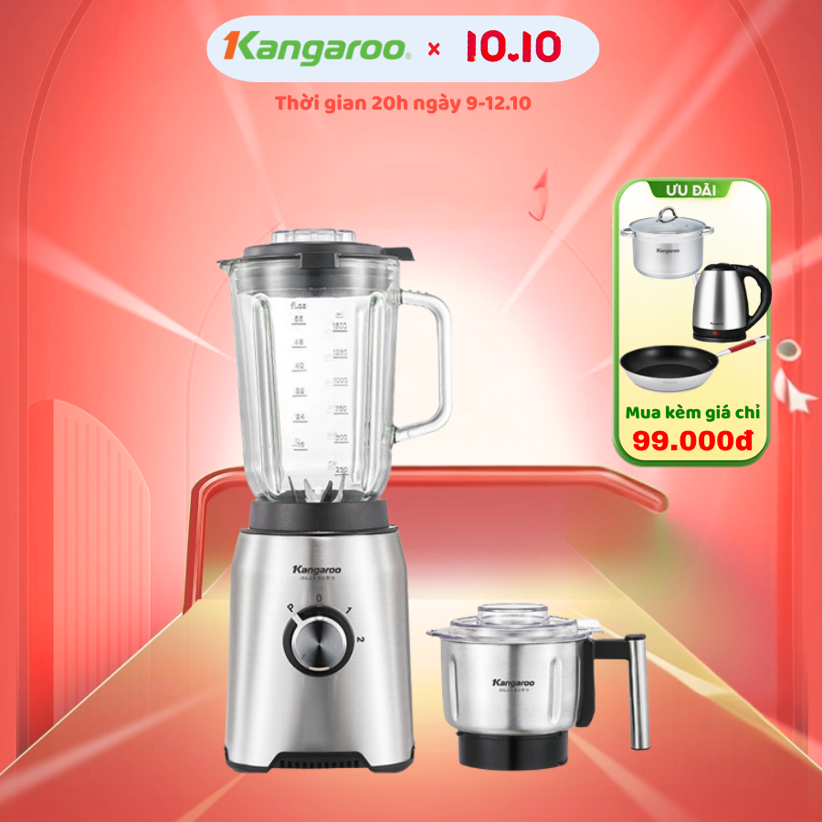 [BH 1 Năm] Máy xay sinh tố Kangaroo KGBL8002 - Hàng chính hãng