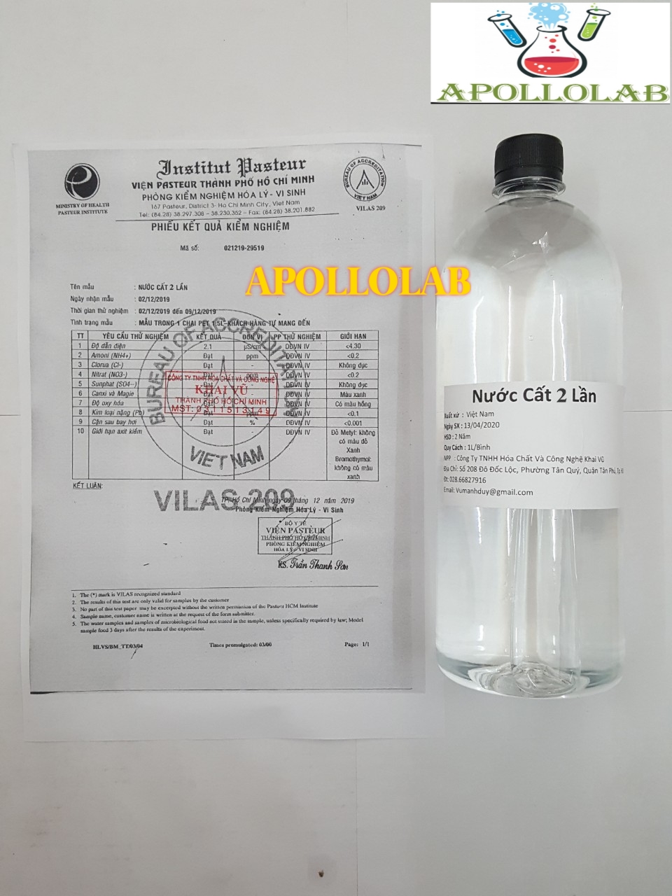 [HCM]Nước cất 2 lần