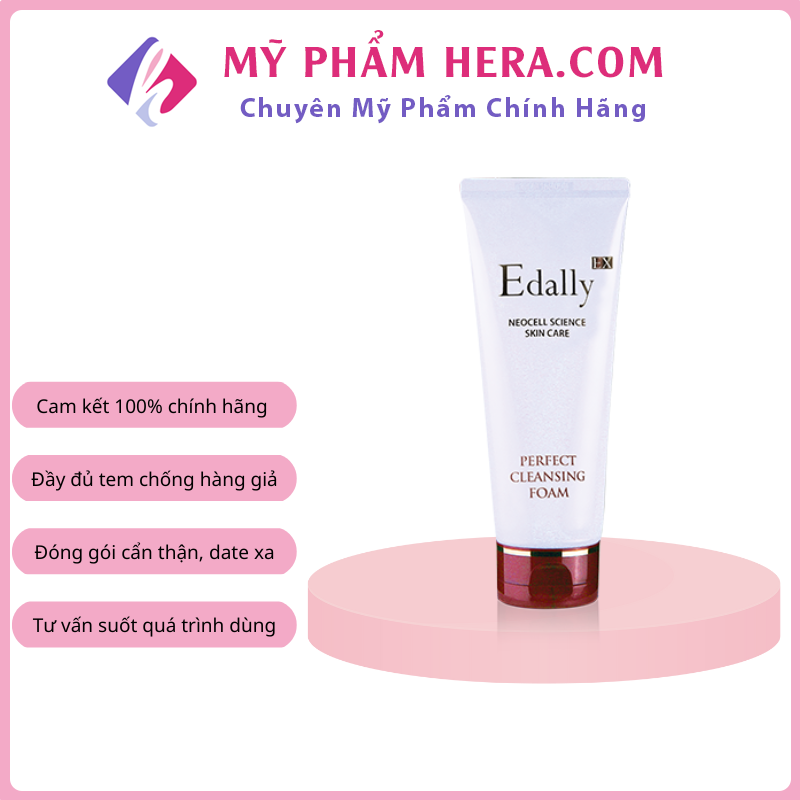 Sữa rửa mặt sạch sâu edally làm sạch bụi bẩn thu nhỏ lỗ chân lông, dùng được cho mọi loại da