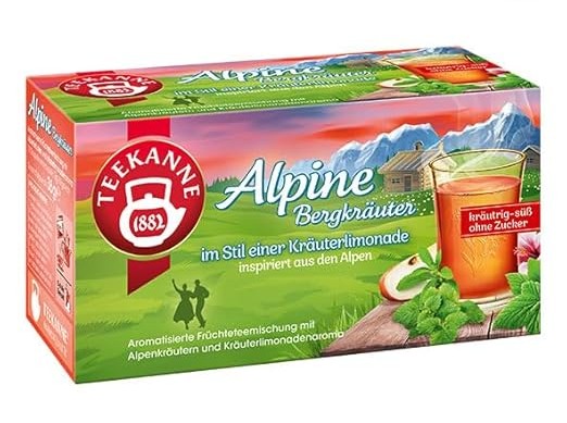 Mad.in.Germany✨ - ☕🌿 Trà Thảo Mộc Hương Chanh Thảo Dược Vùng Núi Alps – TEEKANNE 1882 Alpine Bergkräuter 18bags