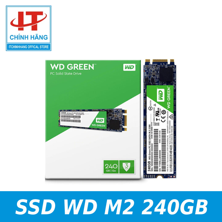 Ổ cứng ssd wd western digital green 240gb m.2 sata iii - fpt phân phối