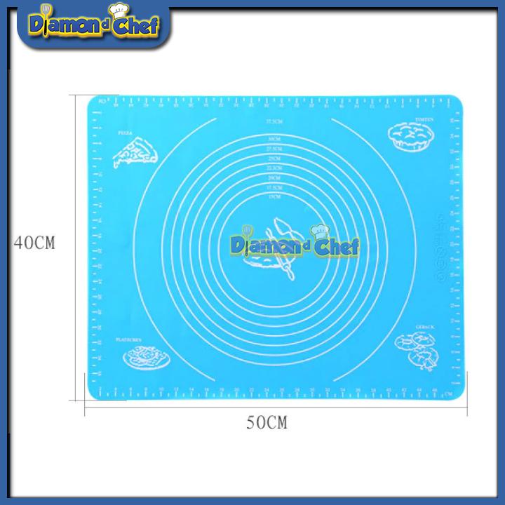 Tấm lót nhào bột silicon nhào bột và nướng bánh 40 x 50 cm