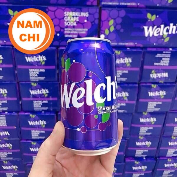 Nước Ngọt Mỹ Welchs Sparkling Grape Soda Nho