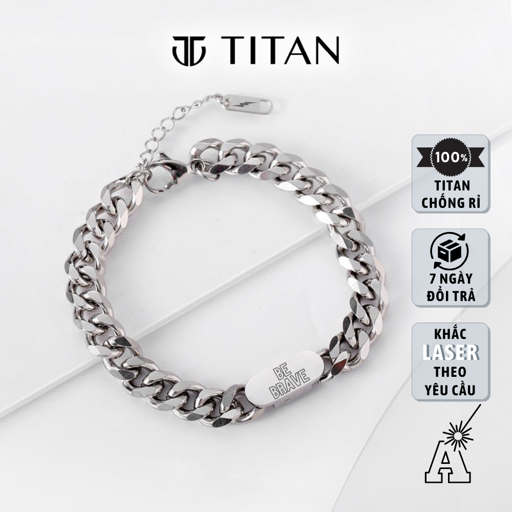 Lắc tay nam nữ Khắc Tên theo yêu cầu, Vòng tay đôi TITAN Shop phù hợp làm quà tặng màu bạc 925 không gỉ, couple unisex