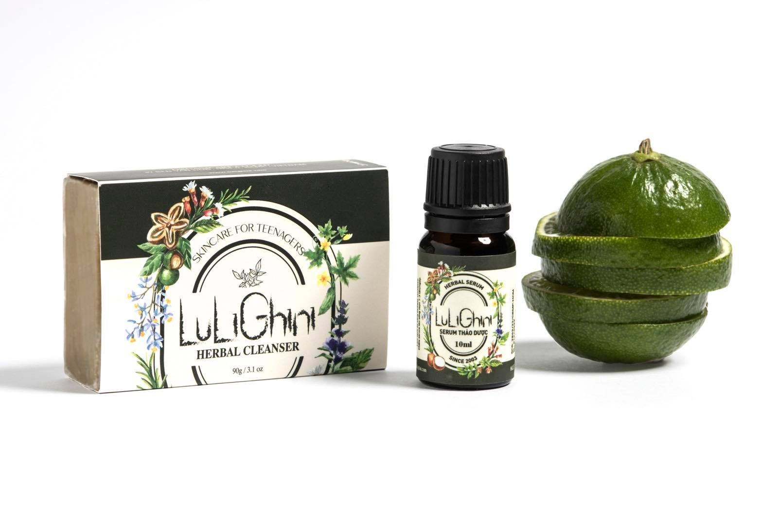 Set Xà bông & serum thảo dược Lulighini