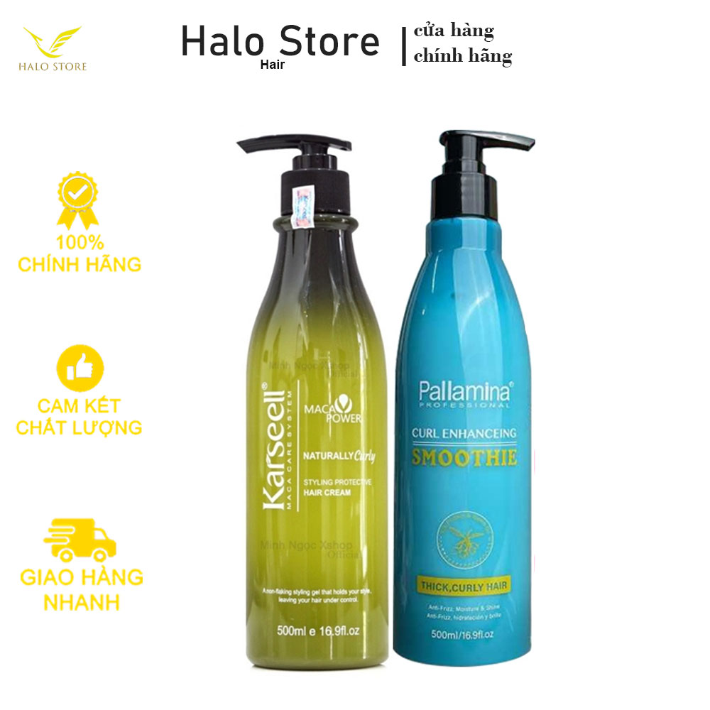 Gel bóp xoăn tao kiểu tóc xoăn karseell maca, pallamina styling 500ml tạo sóng xoăn hippie, xoăn xù mì, xoăn lơi