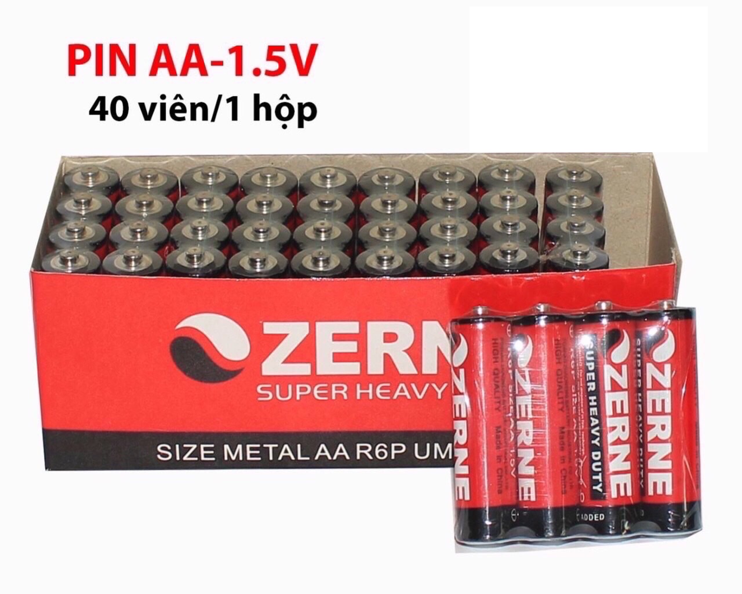 [HCM]Hộp 40 pin AA Zerne - 1.5V