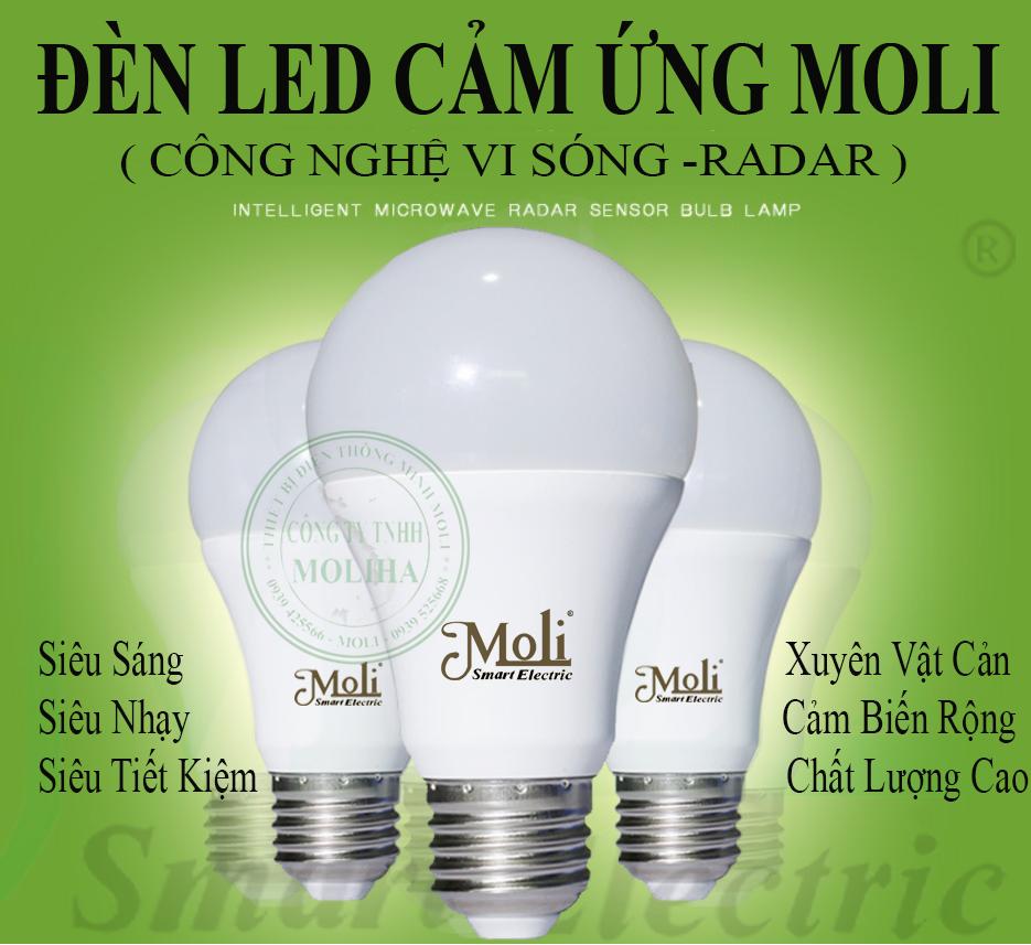 Đèn led cảm ứng radar siêu nhạy