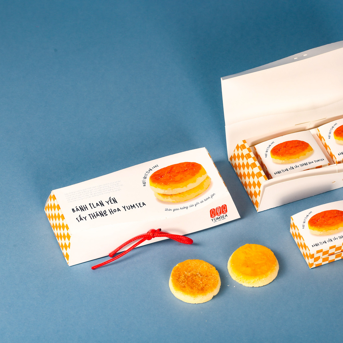 Bánh flan yến sấy thăng hoa Yumsea - Làm từ tổ yến nguyên chất, bánh ngon, bổ dưỡng, tan trong miệng