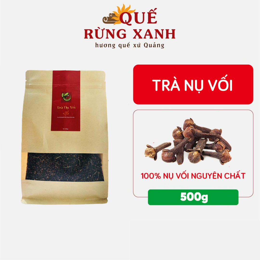 Trà nụ vối Quế Rừng Xanh túi 500g 100% nụ vối nguyên chất, giúp thanh nhiệt, giảm mệt mỏi, thanh lọc cơ thể - Quế Rừng Xanh