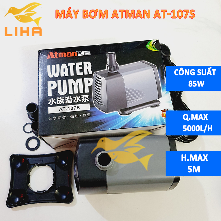 Máy bơm nước atman at-107s - lọc nước cho hồ cá cảnh