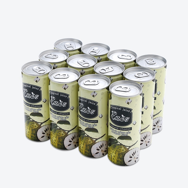 Nước Ép Mãng Cầu Ezos Lốc 12 Lon x 240ml