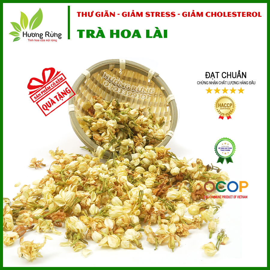 TRÀ LÀI trà hoa nhài, trà lài 500g nguyên bông, thơm ngon