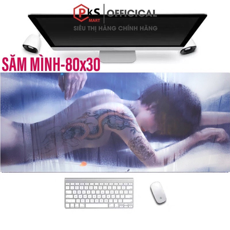 Lót Chuột, Pad Chuột Gaming Cỡ Lớn, Nhỏ ASUS-ROG 80x30x2mm 210x260x2mm Bo Viền Chắc Chắn Đế Cao Su - PKSMART