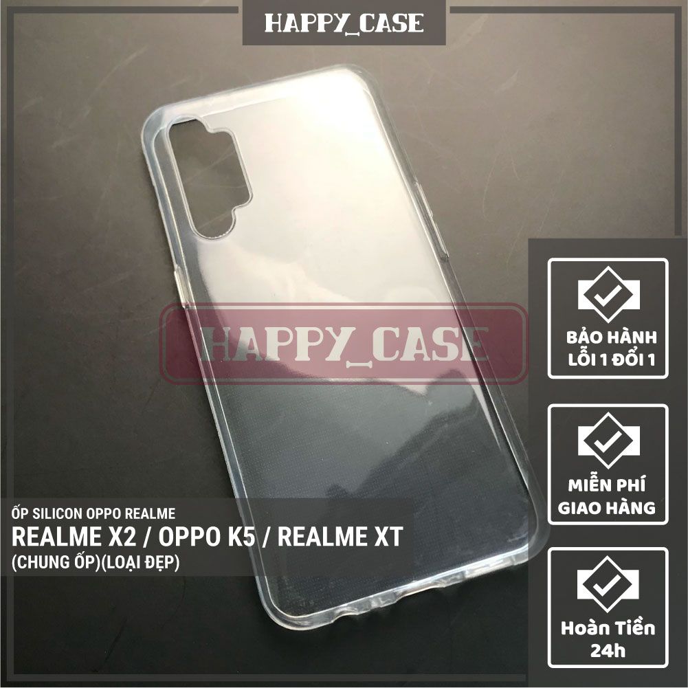 Ốp điện thoại realme x2 / oppo k5 / realme xt thin transparent silicon
