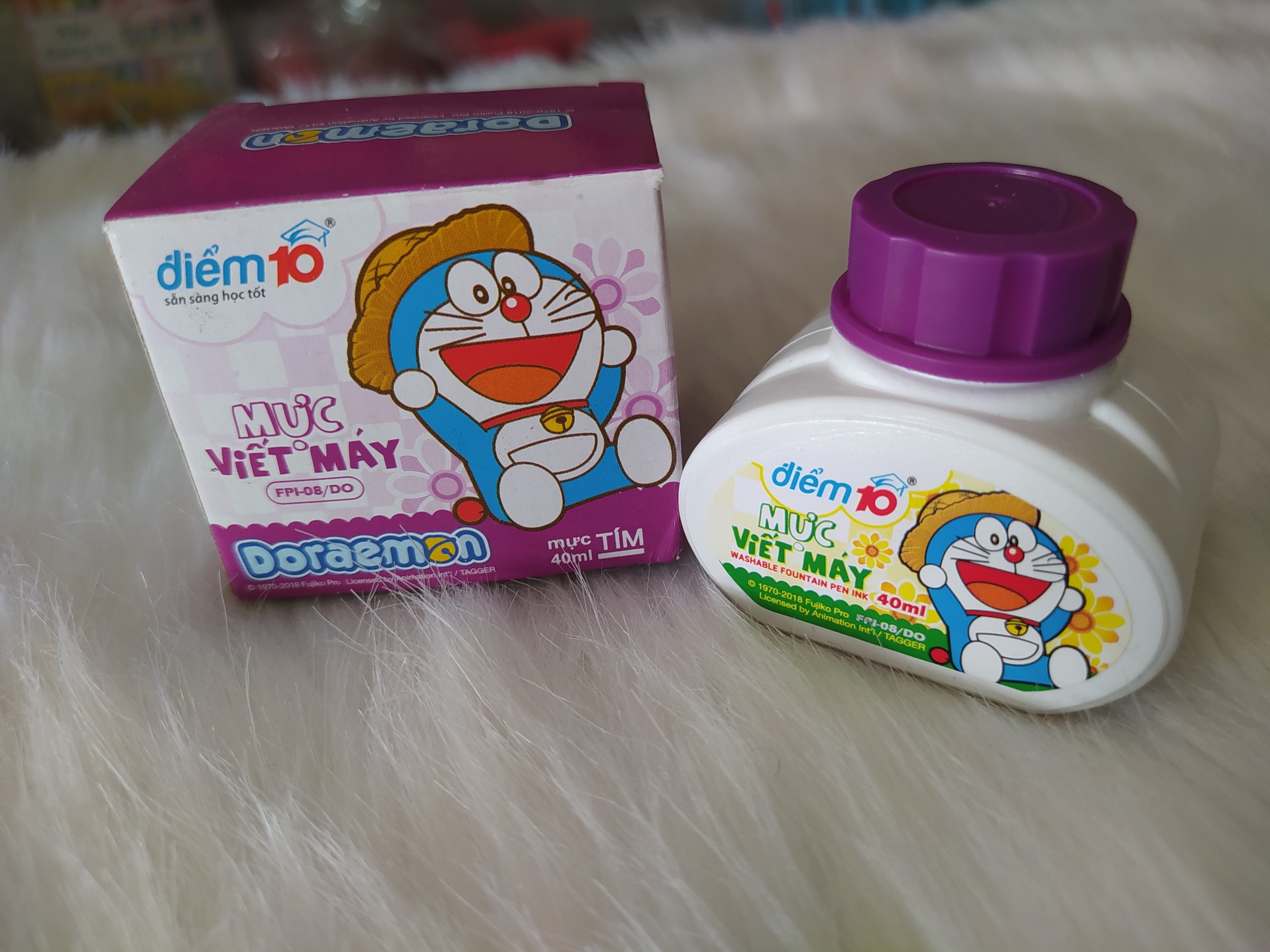 Mực viết máy thiên long doraemon fpi-08-do 40ml