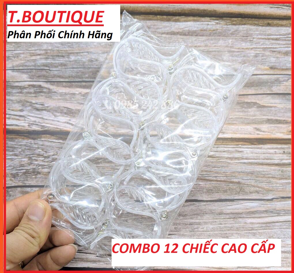 Combo 12 Kẹp Tóc Càng Cua 5 Răng Trong Suốt Cao Cấp