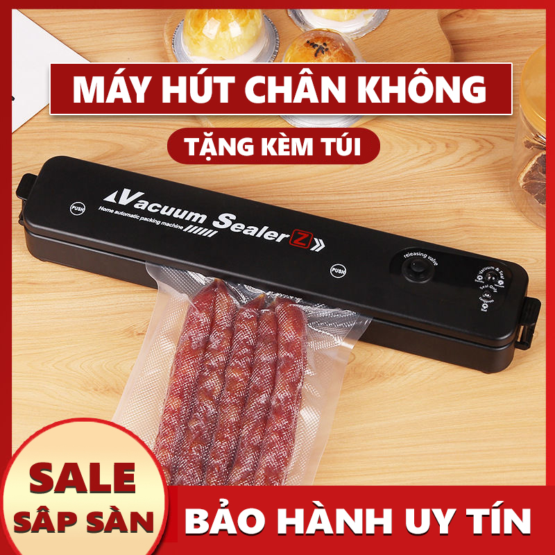Máy hút chân không cầm tay Vacuum Sealer Z Đen, máy ép chân không bảo quản thực phẩm tiện lợi 2 chức năng, nhanh chóng, nhỏ gọn, bảo hành 1 đổi 1 toàn quốc
