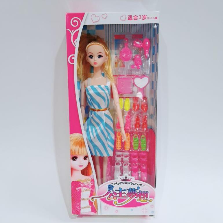 Hộp đồ chơi búp bê khớp trang điểm