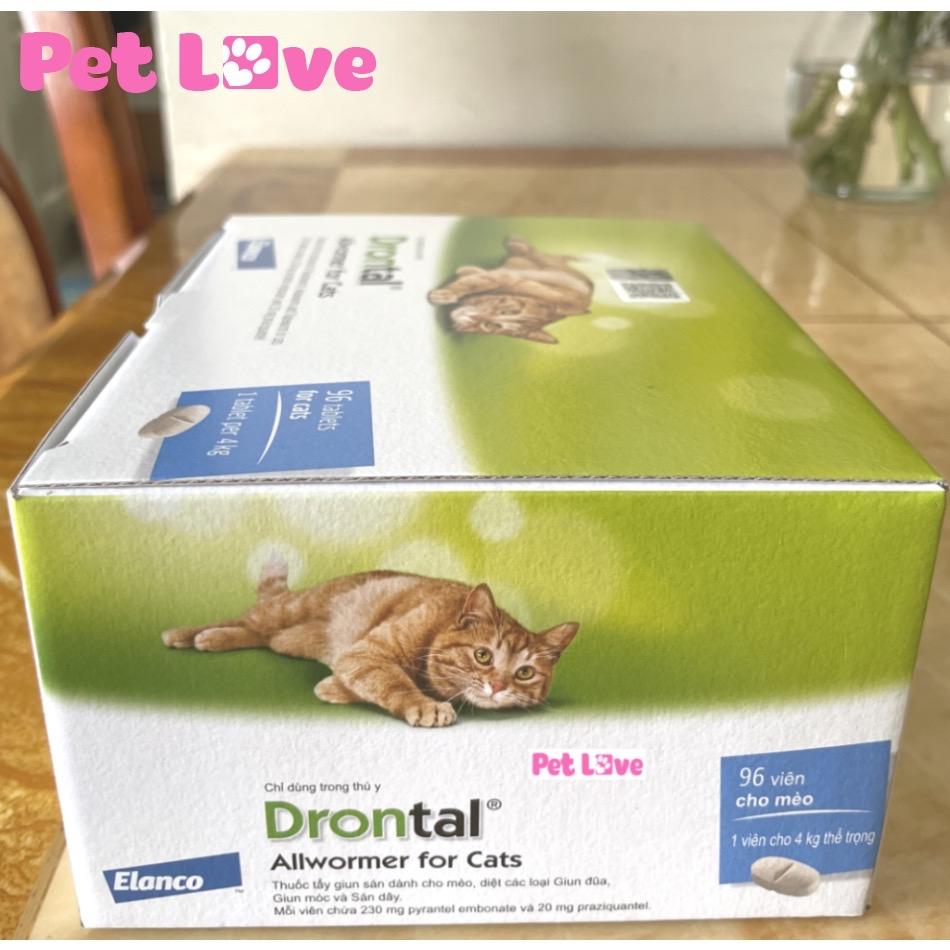 1 hộp Drontal xổ giun sán cho mèo (Elanco, Đức, 96 viên)