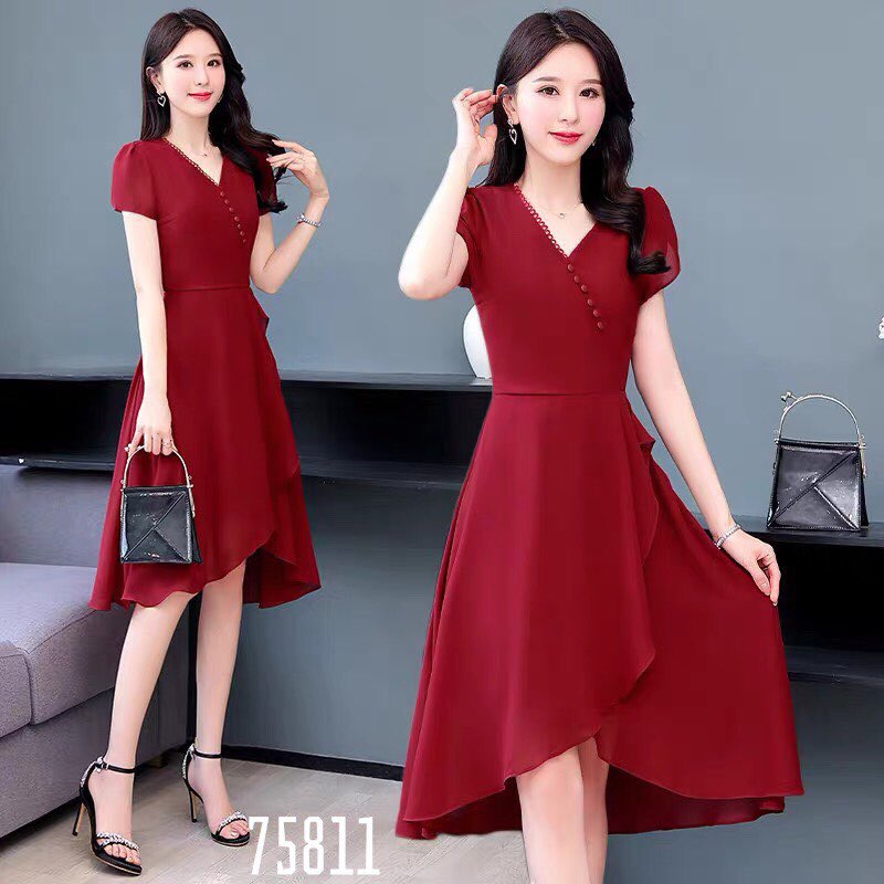 [HCM]ĐẦM XÒE CHIFFON DỰ TIỆC SANG TRỌNGKIỂU DÁNG THỜI TRANG PHÙ HỢP MỌI LỨA TUỔI