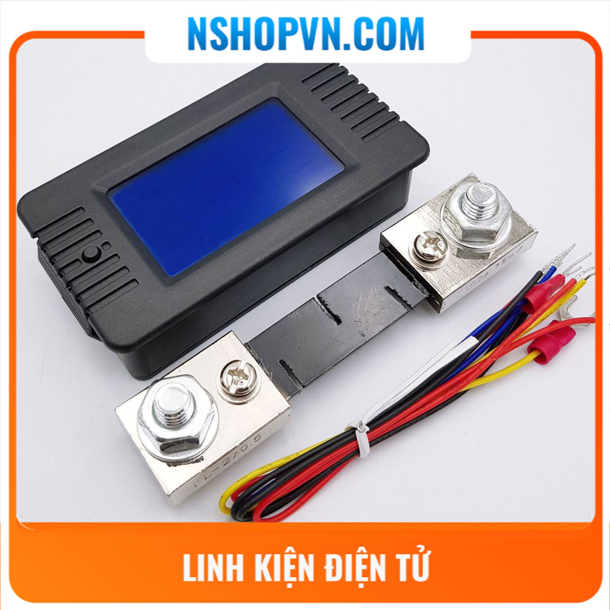 Đồng hồ đo dung lượng pin, điện áp, dòng điện, công suất dc pzem-015 100a