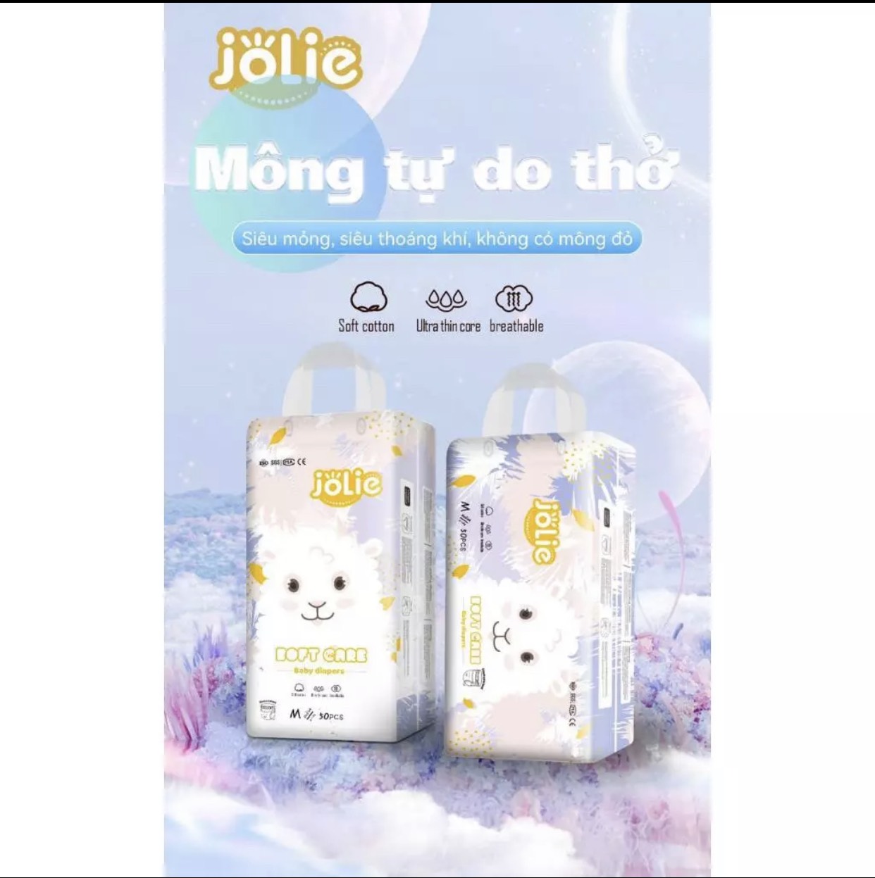 Bỉm quần jolie siêu mềm mỏng đủ size m l xl xxl xxxl