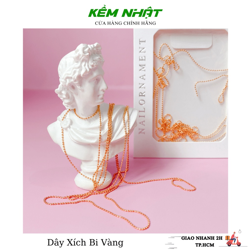 Dây xích bi trang trí móng