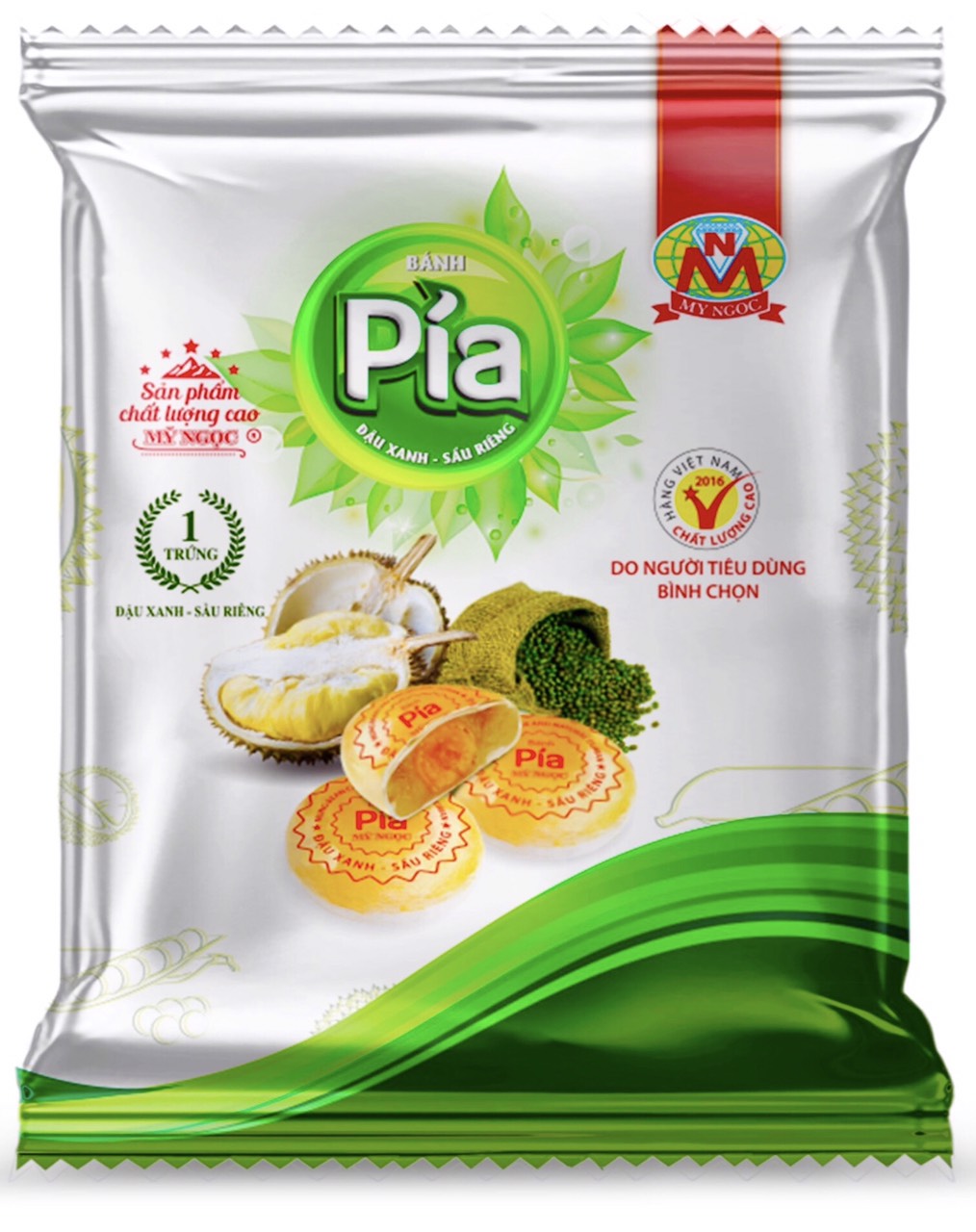 200g 2 Bánh pía SẦU RIÊNG chín tự nhiên ĐẬU xanh, giàu CHẤT XƠ tốt tiêu hóa, thơm SẦU RIÊNG – mát ĐẬU XANH – bùi MỨT BÍ