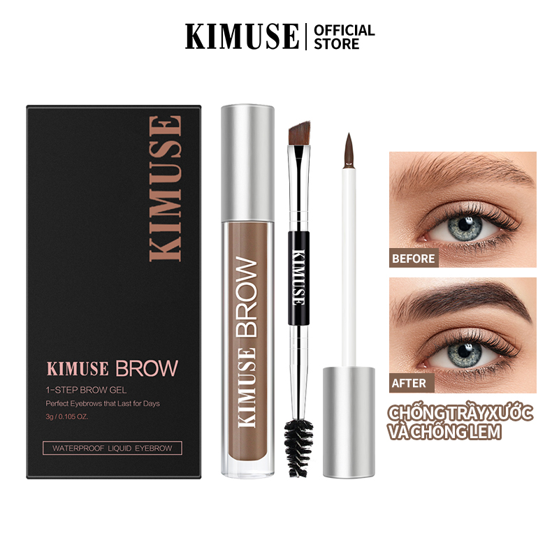 KIMUSE Gel kẻ chân mày chống nước lâu trôi - INTL
