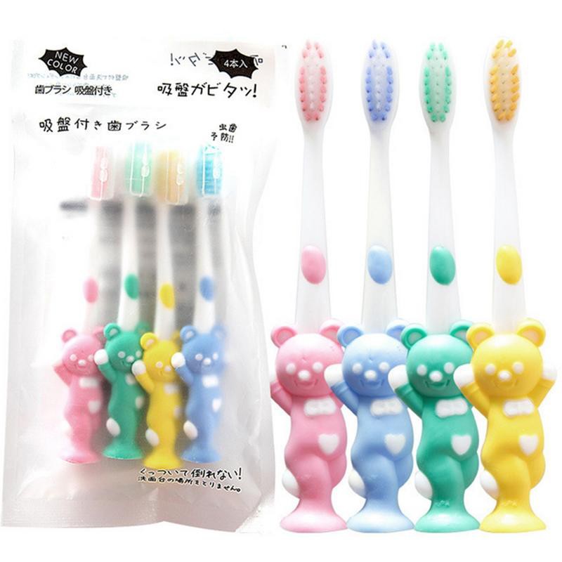 SET 4 BÀN CHẢI GẤU XUẤT NHẬT CHO BÉ | Shopee Việt Nam