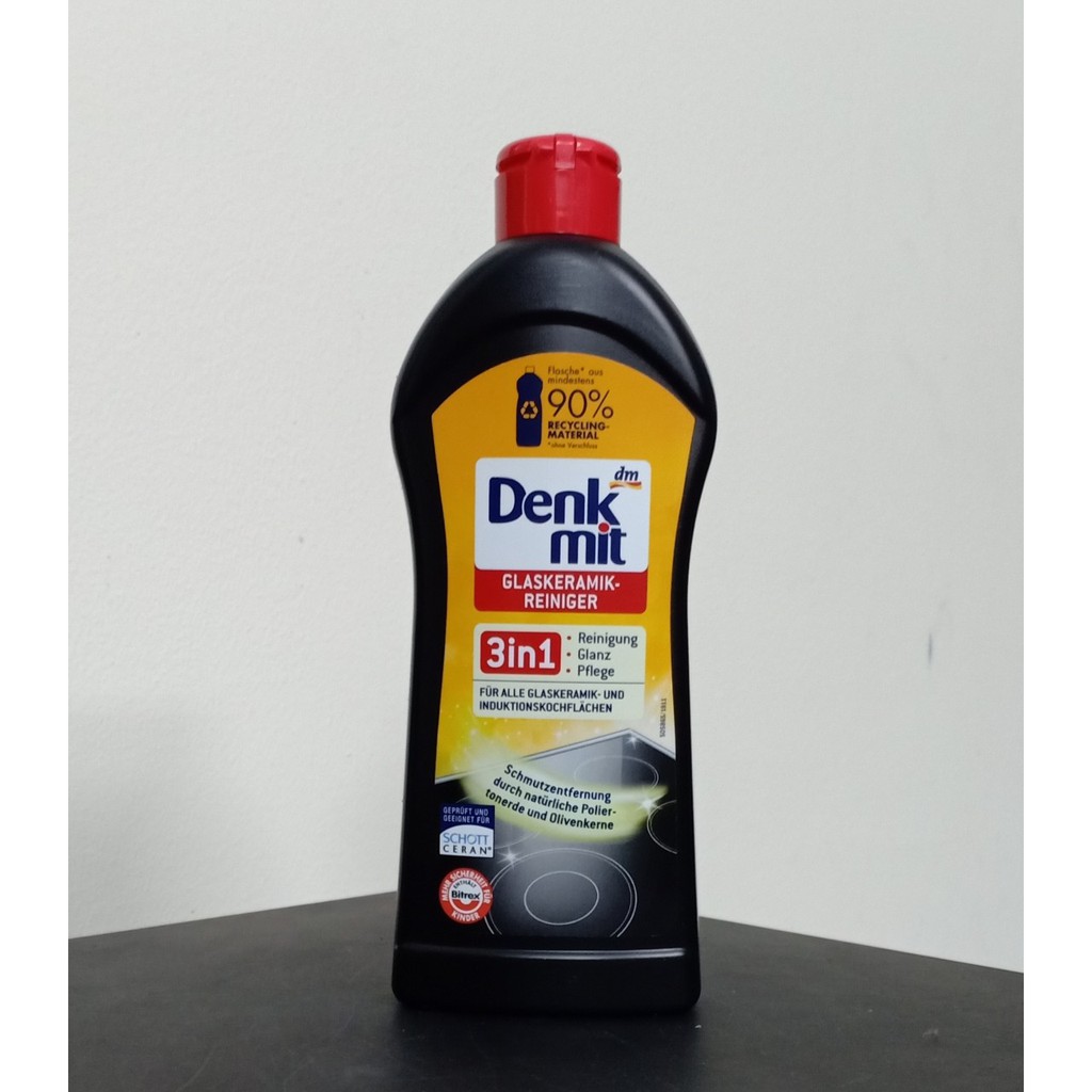 Dung dịch vệ sinh bếp từ, bếp điện denkmit glaskeramik reiniger mẫu mới