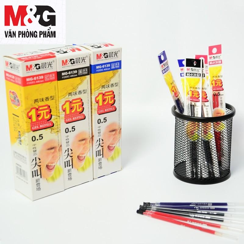 Sỉ - hộp 40 ruột bút gel / ruột bút nước m&g 0.5mm agp65245/6139