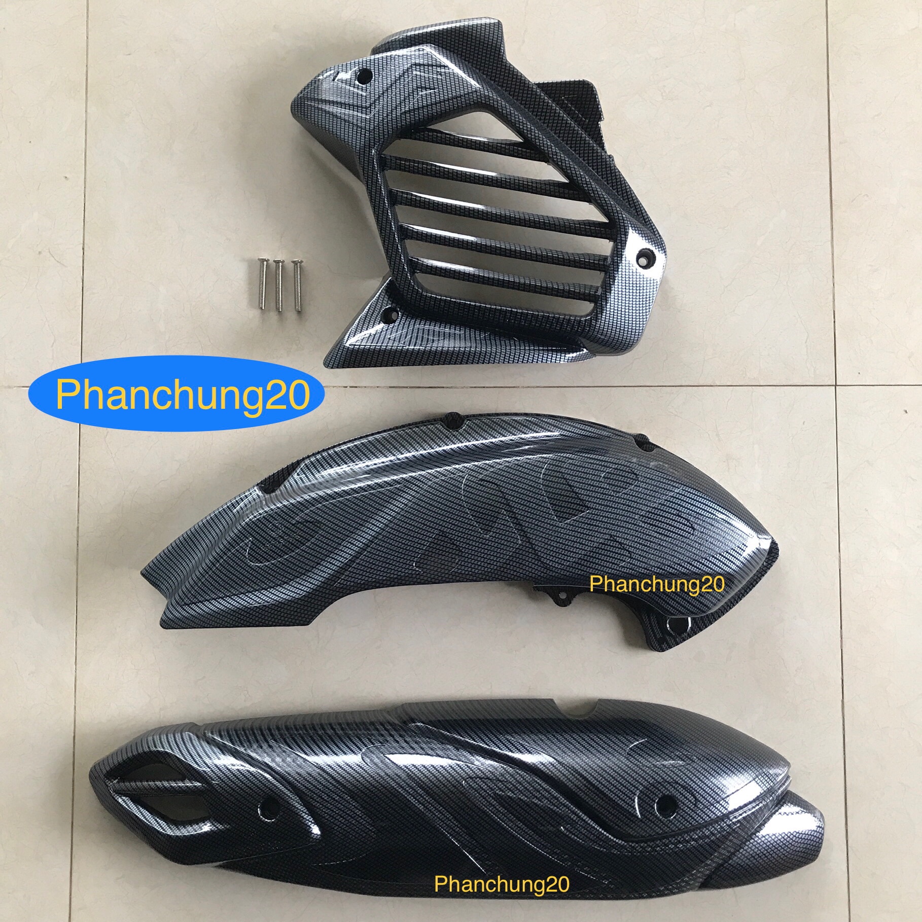 Combo bộ ốp phụ kiện trang trí dùng cho đời xe nvx 2021 2022 2023 2024 cacbon