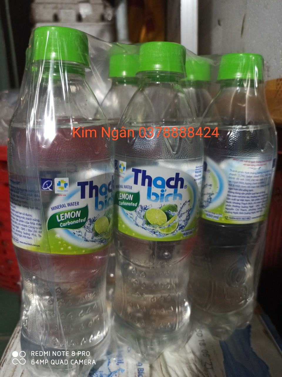 [HCM]Nước khoáng Thạch Bích vị chanh tươi lốc 6 chai