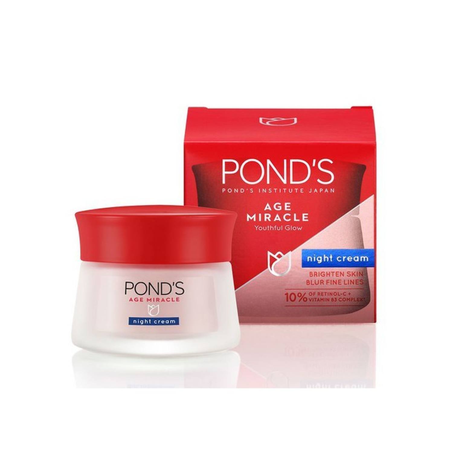 Hcm,) chăm sóc da mặt kem dưỡng trắng da ngừa lão hóa ban đêm ponds age night cream 10g