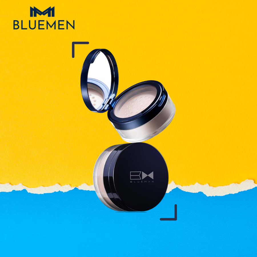Phấn phủ trang điểm kiểm soát dầu blueman che khuyết điểm 10g bm67