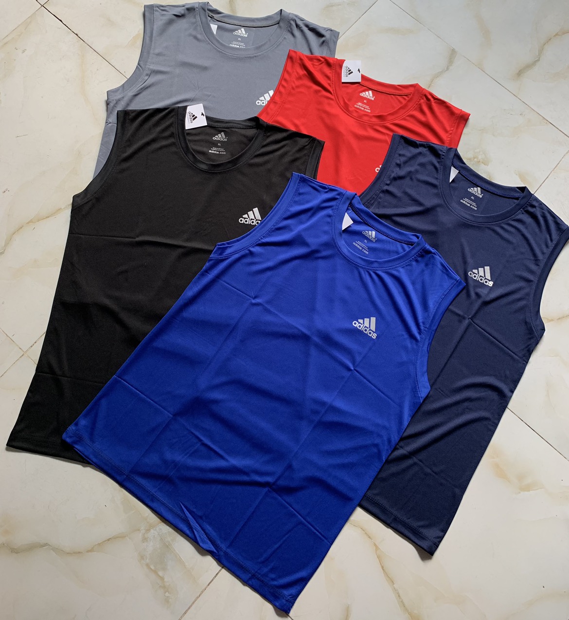 Áo Tank tops Áo Ba Lỗ Nam Tập Gym Thể Thao Cao Cấp Thoáng Mát Vải Thun Lạnh ( có size 100kg )