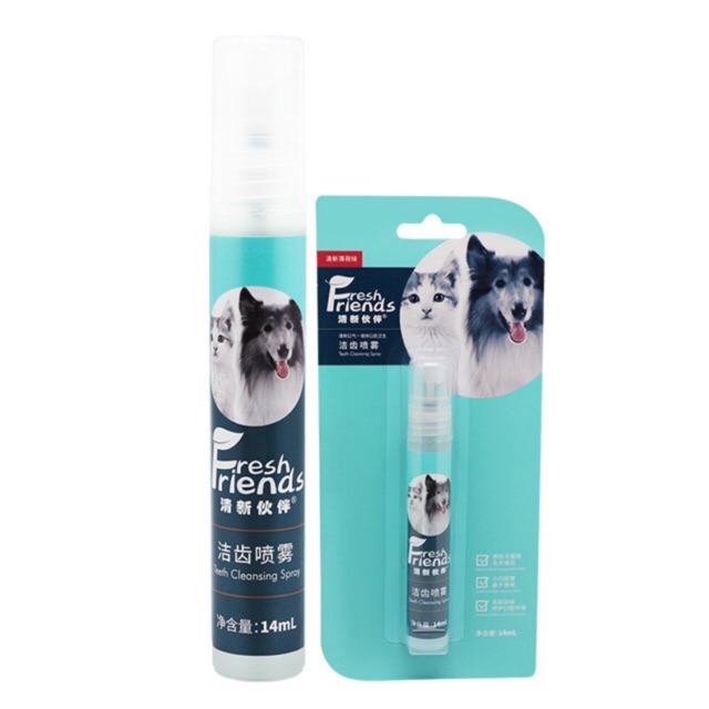 Xịt thơm chống hôi miệng cho chó mèo 14ml
