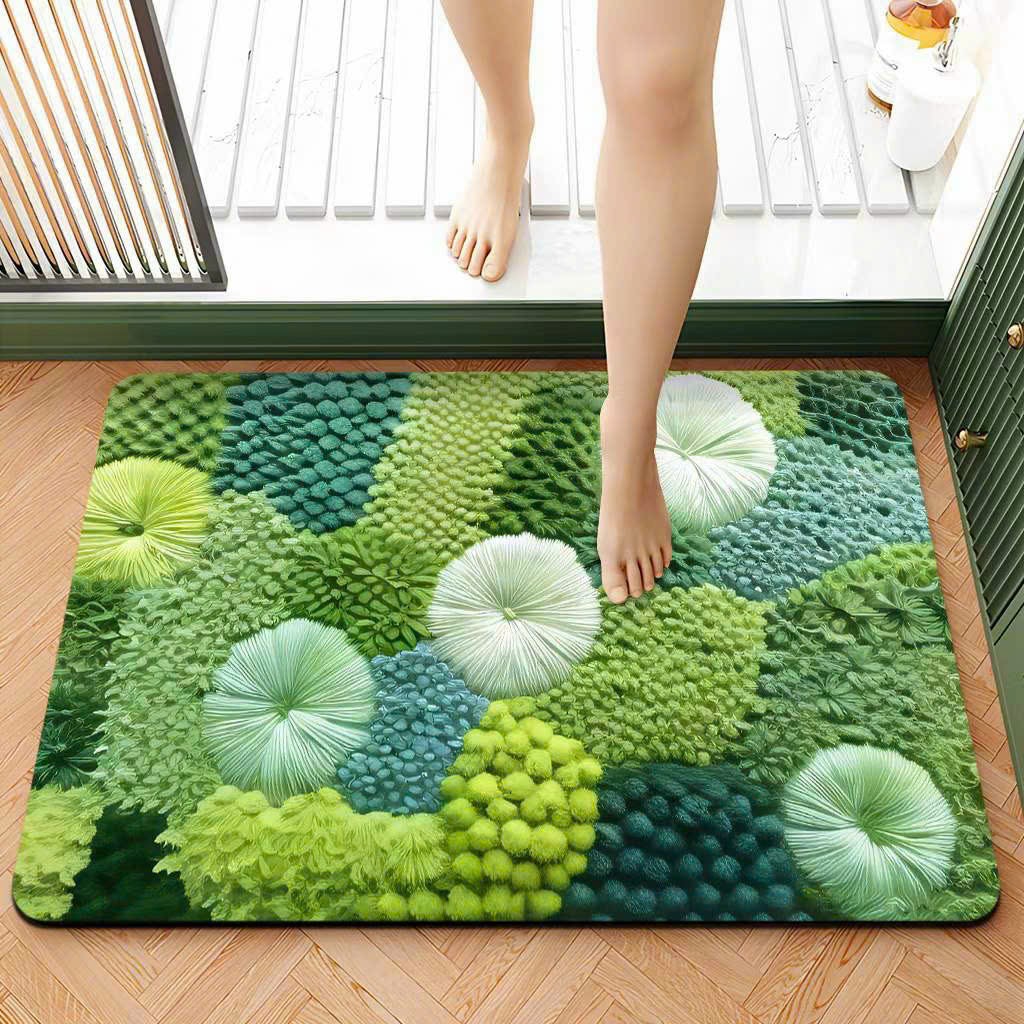 Thản chùi chân lông cừu 5d Thảm lau chân lông cừu hàng đẹp thấm nước chống trơn trượt nhiều mẫu cỡ 40x60 Thảm chùi chân lông cừu