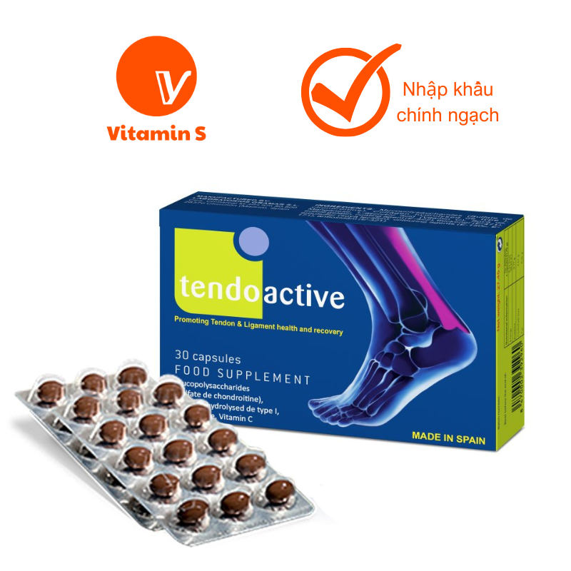 Tendoactive, bổ sung dưỡng chất cho gân và dây chằng, 30 Viên, Bioiberica
