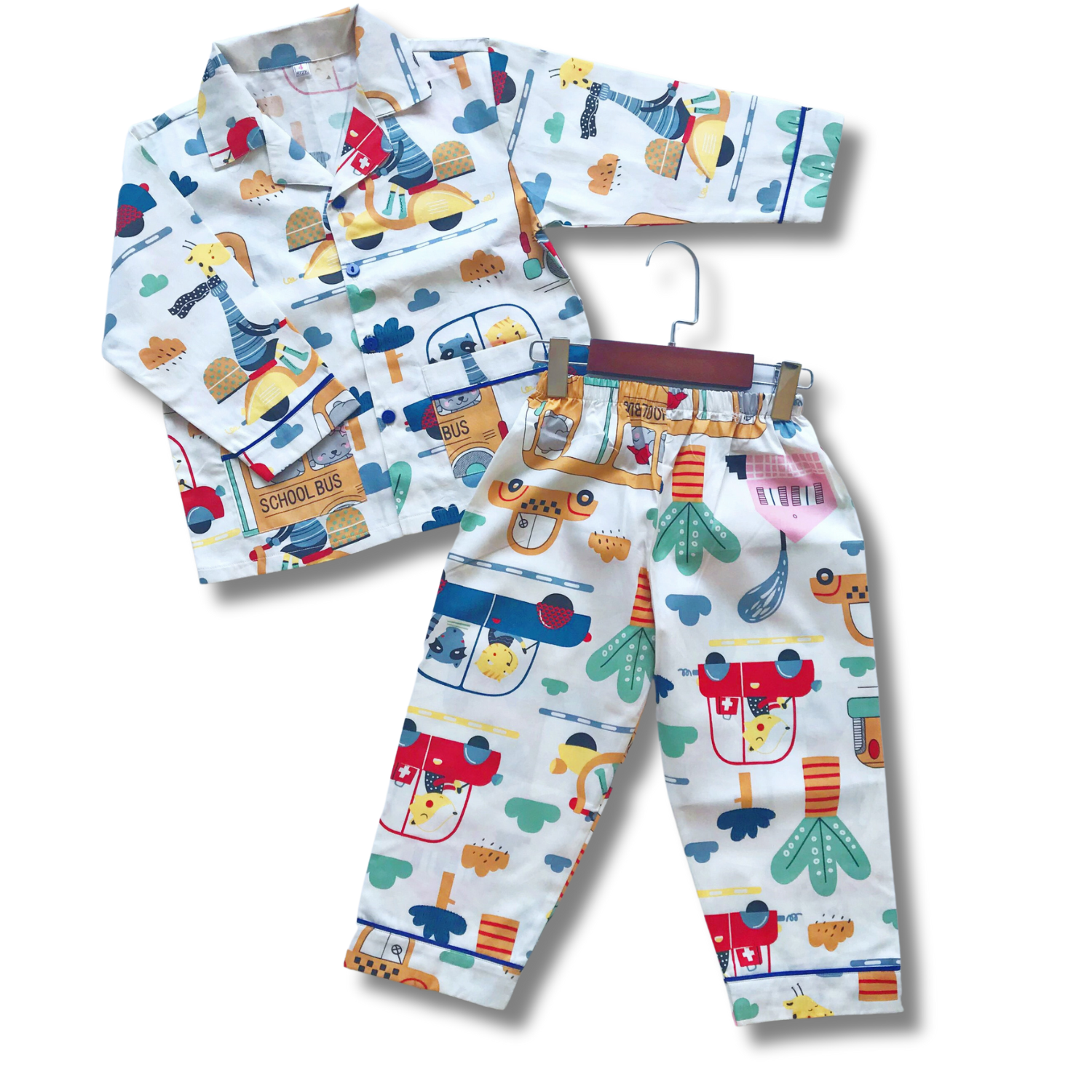 Pijama cho bé trai bé gái vải Thô mịn đẹp thoáng mát hút mồ hôi tránh gió tránh muỗi cho bé mặc ngủ mặc ở nhà thoải mái size bé 1-9 tuổi 10-40kg