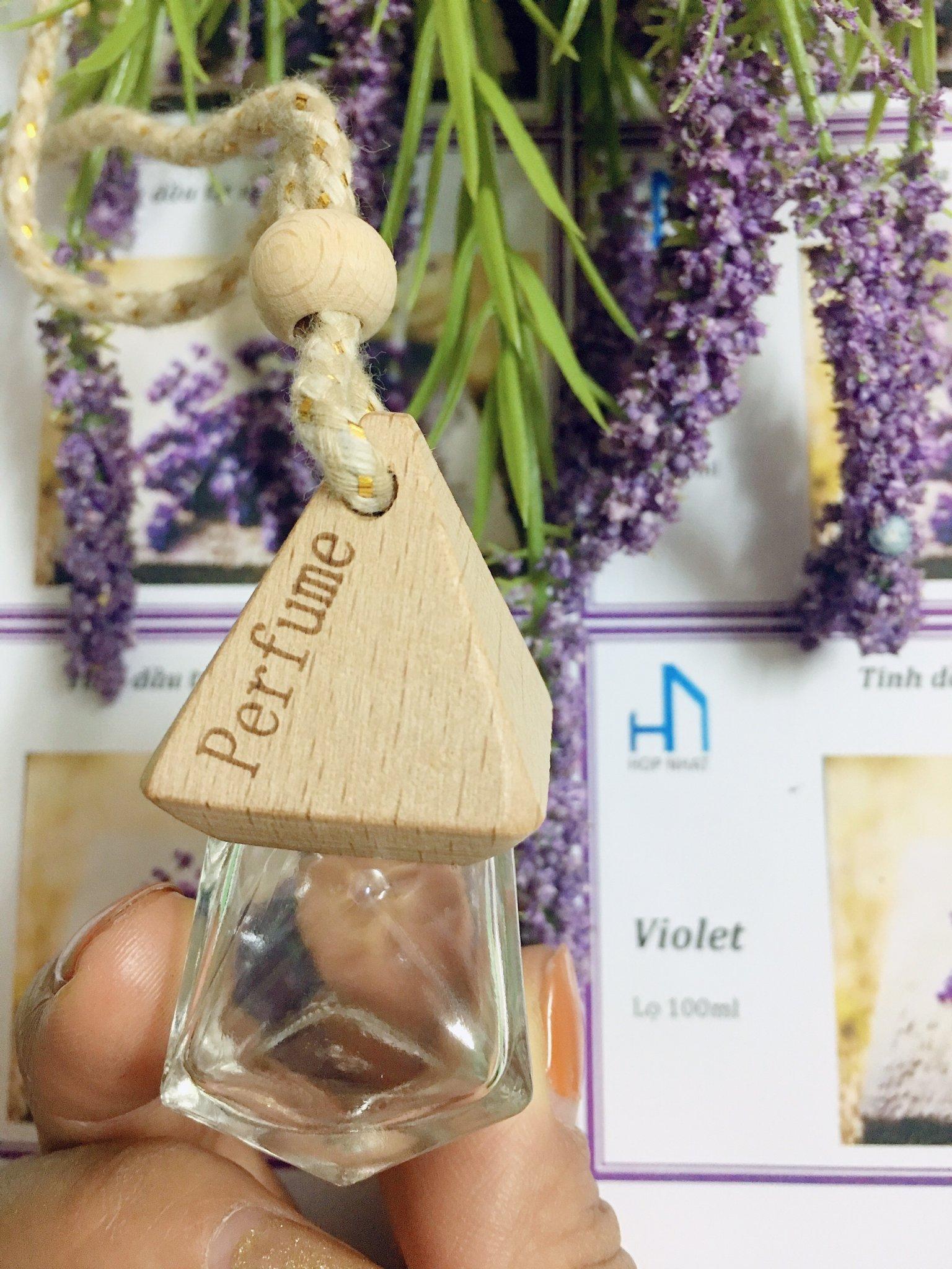 Tinh dầu treo xe , treo tủ đồ hương hoa Violet
