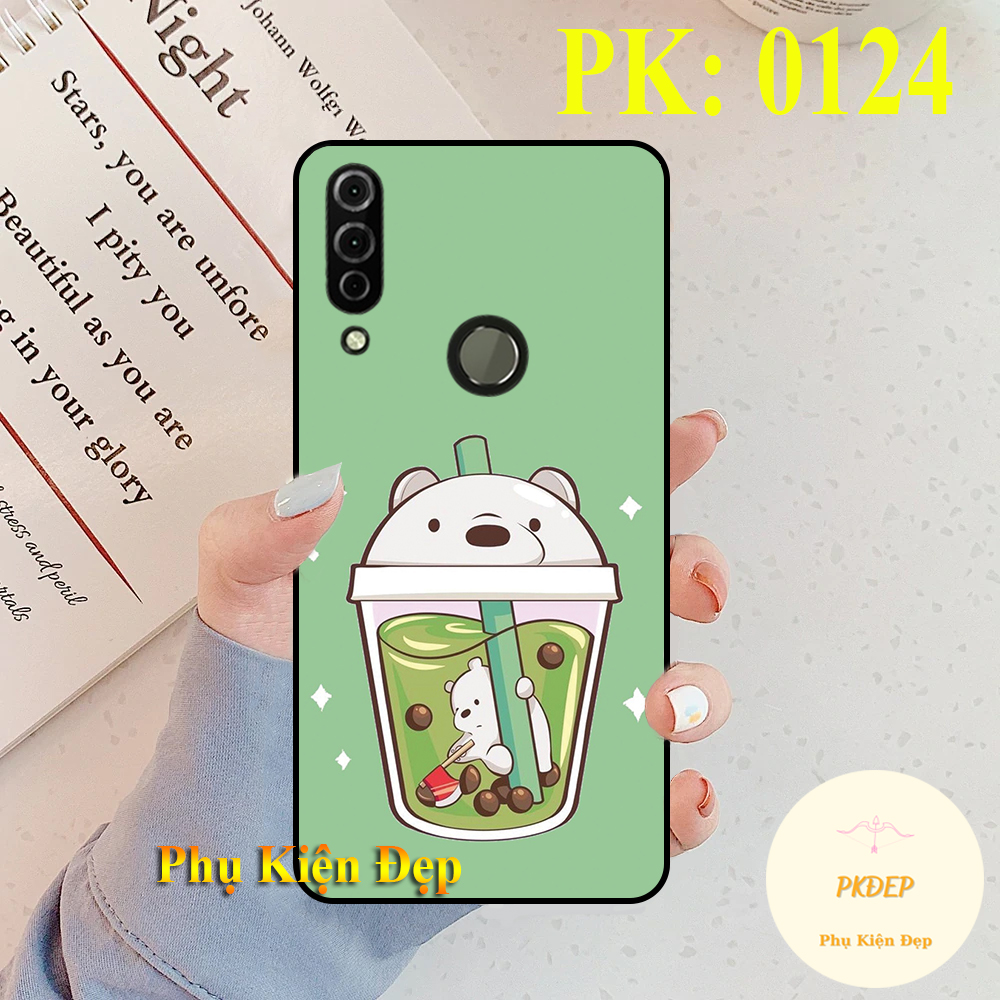 [HCM]Ốp lưng Vsmart Joy 3 dẻo đen in hình trà sữa siêu cute