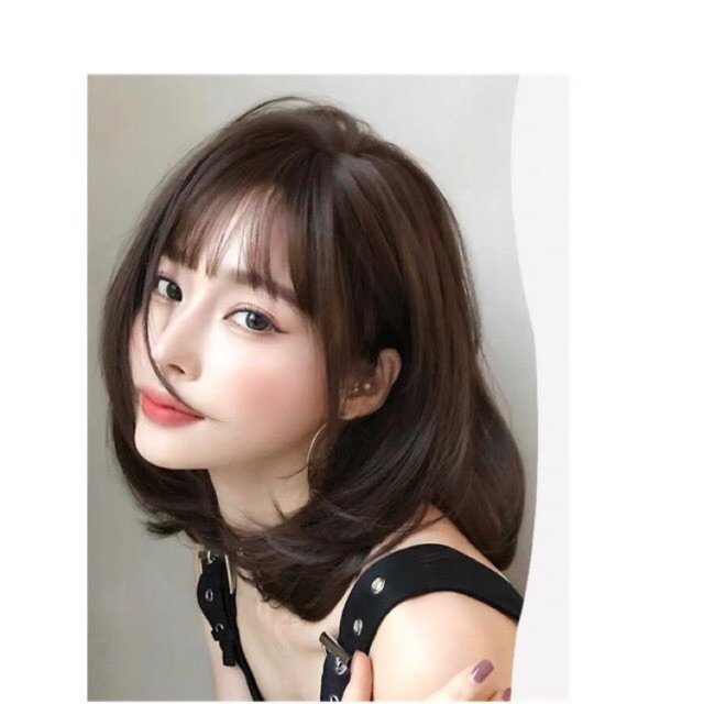 Tóc giả nữ cả đầu 😍😍 Tóc giả nguyên đầu cúp tự nhiên 3061