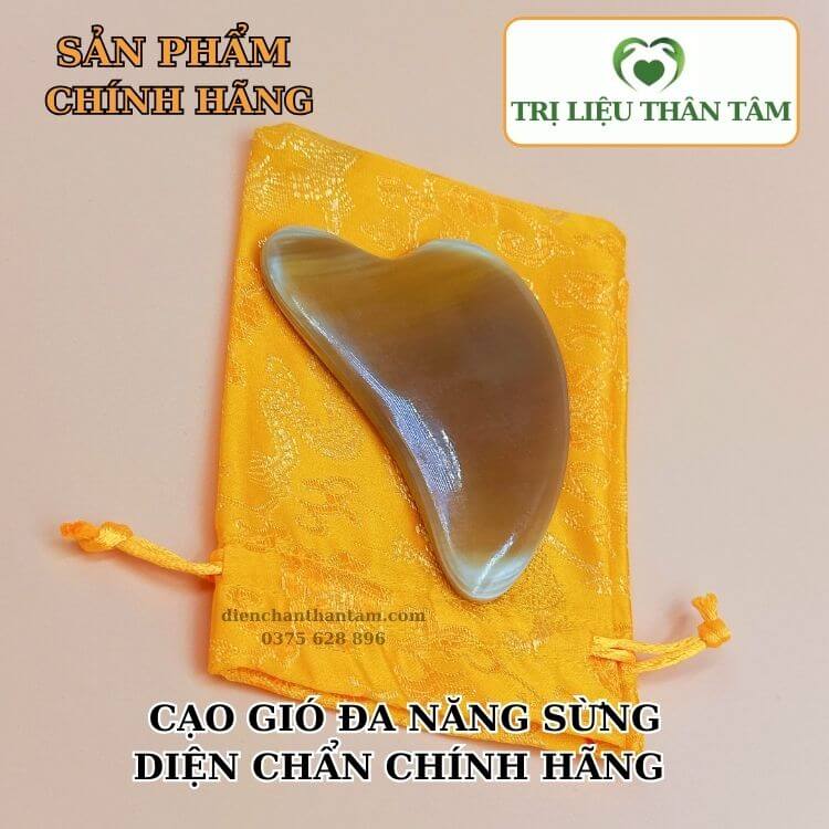 Dụng cụ sừng cạo gió massage mặt , mặt giảm nhăn và quầng thâm, nâng cơ mặt