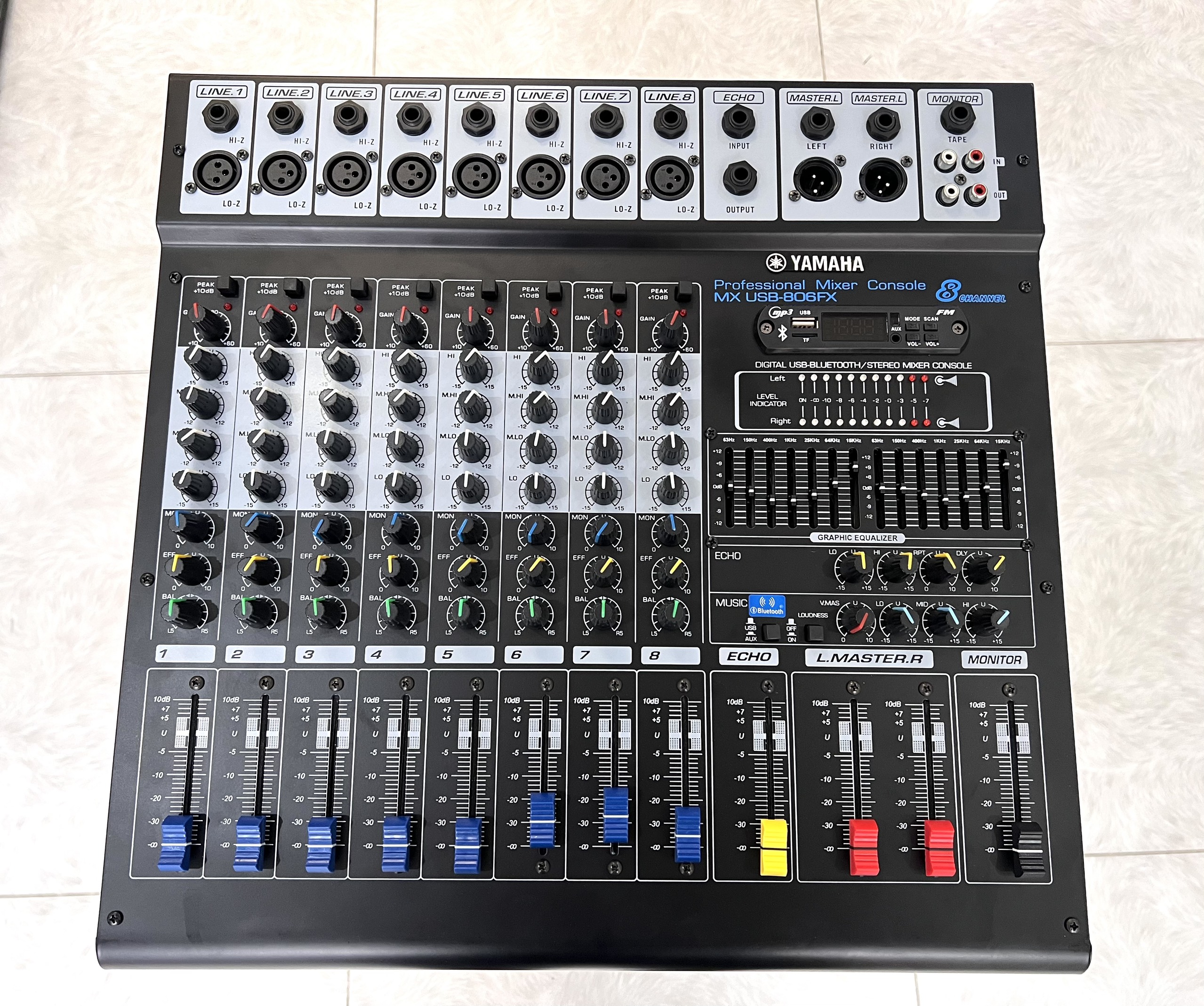Mixer Digital kỹ thuật số karaoke gia đình và sự kiện 8 line MX USB - 806FX Bluetooth cao cấp Hàng mới