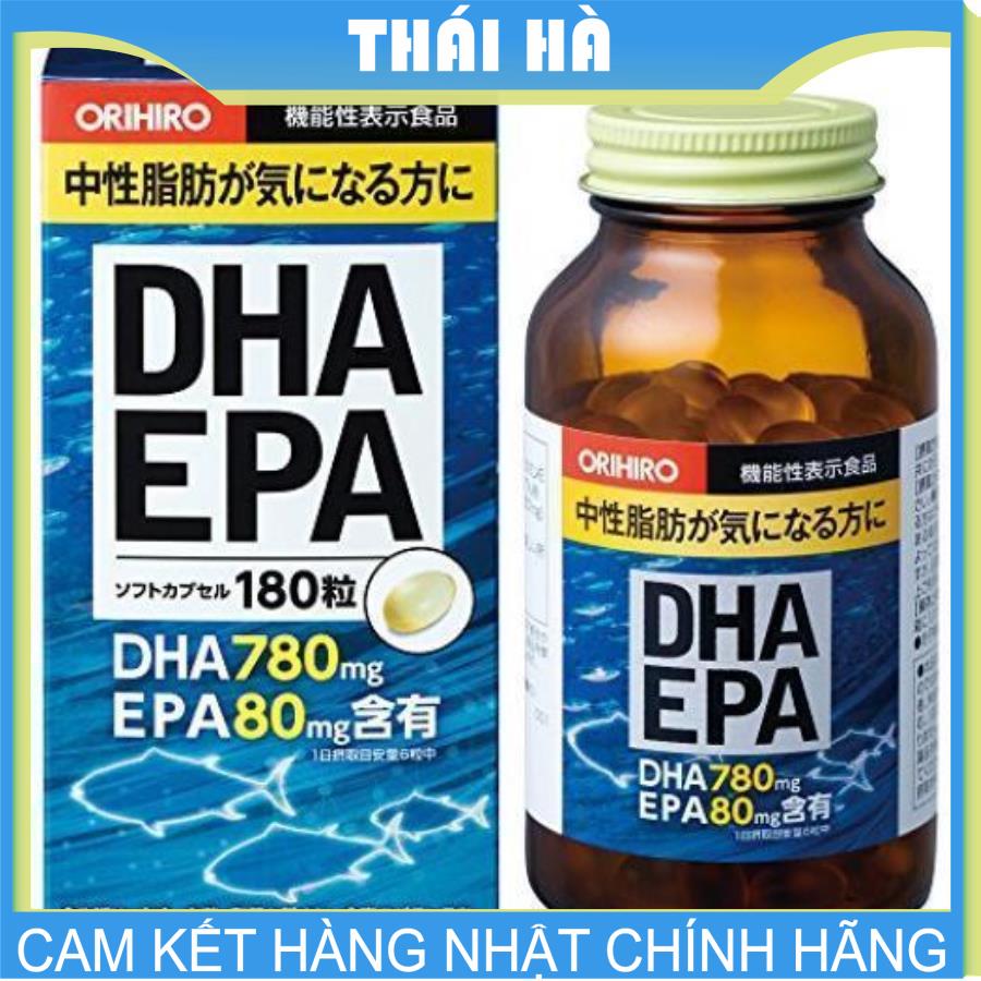 [HCM]Viên Uống Bổ Não DHA EPA Orihiro 180 Viên Hỗ Trợ Tuần Hoàn Máu Tăng Cường Trí Nhớ Sáng Mắt Tốt Cho Hệ Thần Kinh Tim Mạch