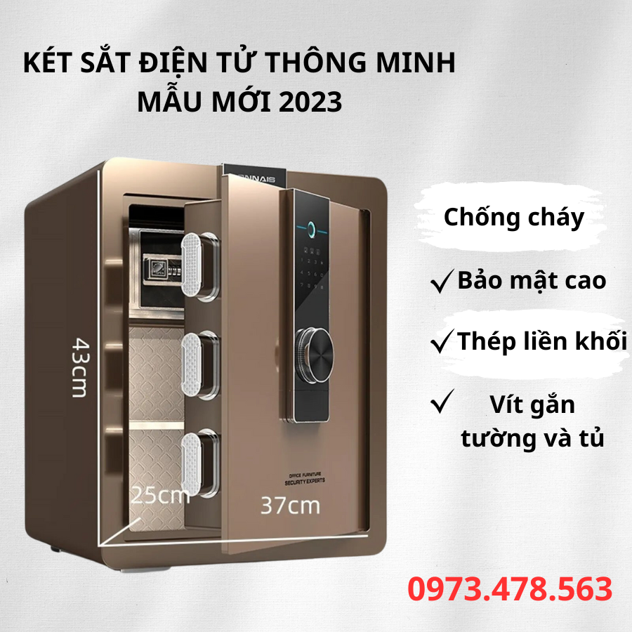 Két sắt điện tử khóa vân tay-khóa số cao cấp,Két sắt chống cháy cho gia đình văn phòng khách sạn