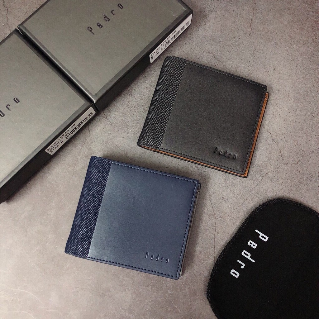 ▩  Ví nam Pedro da  full box và túi giấy hãng ( Có Hộp)